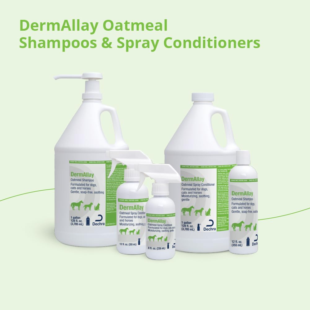 Oatmeal Shampoo for Dogs, Cats and Horses, 12 Fl Oz A8015
