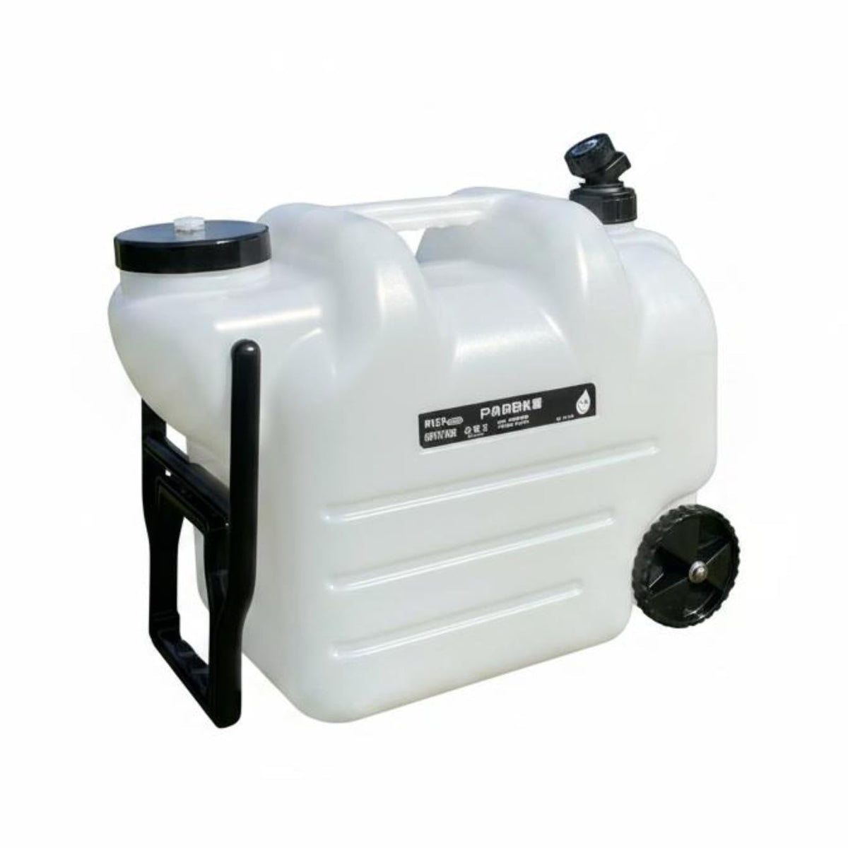White Portable Water Dispenser with Faucet and Wheels O901471
