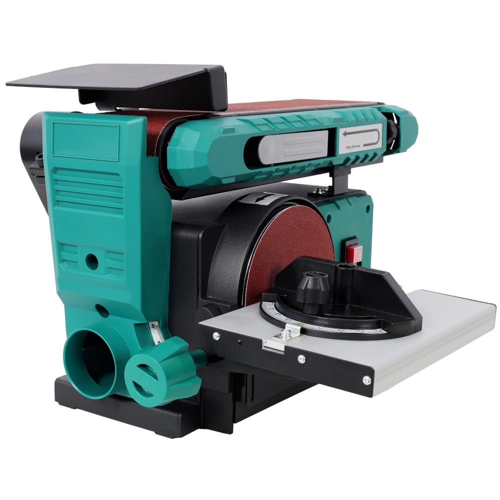 Benchtop Belt and Disc Sander, 120V/60Hz, 4x36 in. Belt & 6 in. Disc, Green X4384
