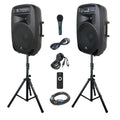 15-Inch 2000 Watt 2-Way Powered PA Speaker System J392