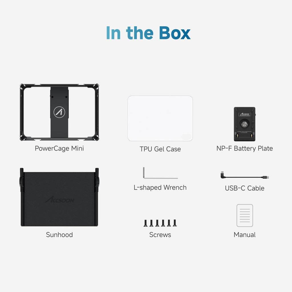 iPad mini Cage with Battery Plate Adapter and Sunhood U796