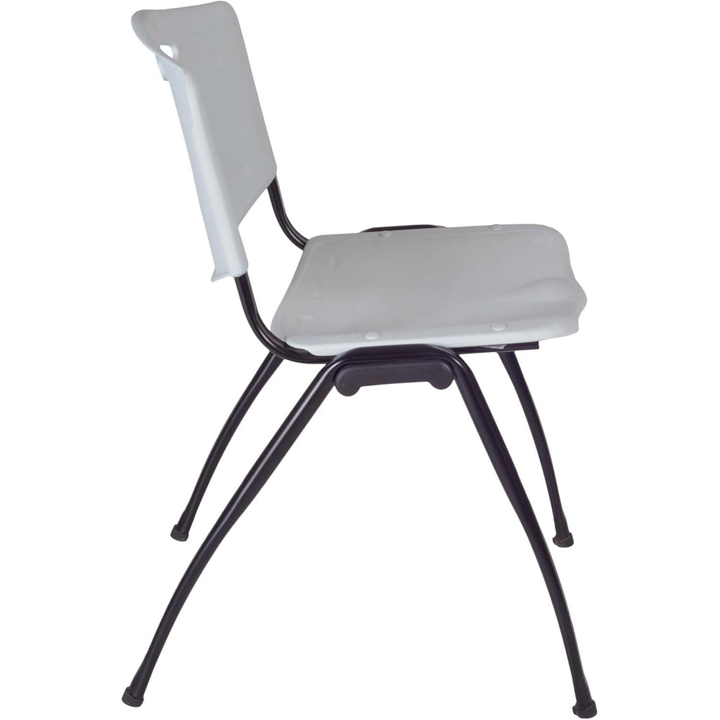 Round Breakroom Table Set with 4 Chairs Grey M1560