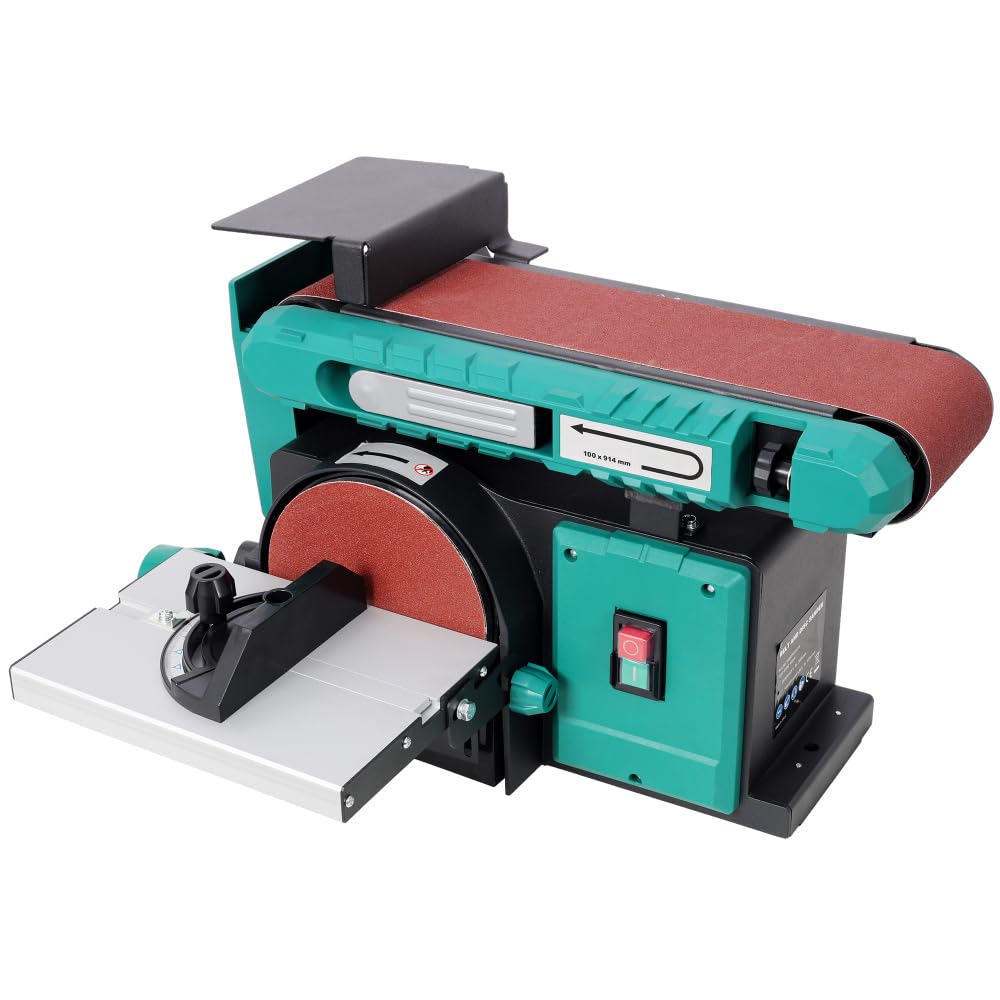 Benchtop Belt and Disc Sander, 120V/60Hz, 4x36 in. Belt & 6 in. Disc, Green X4384