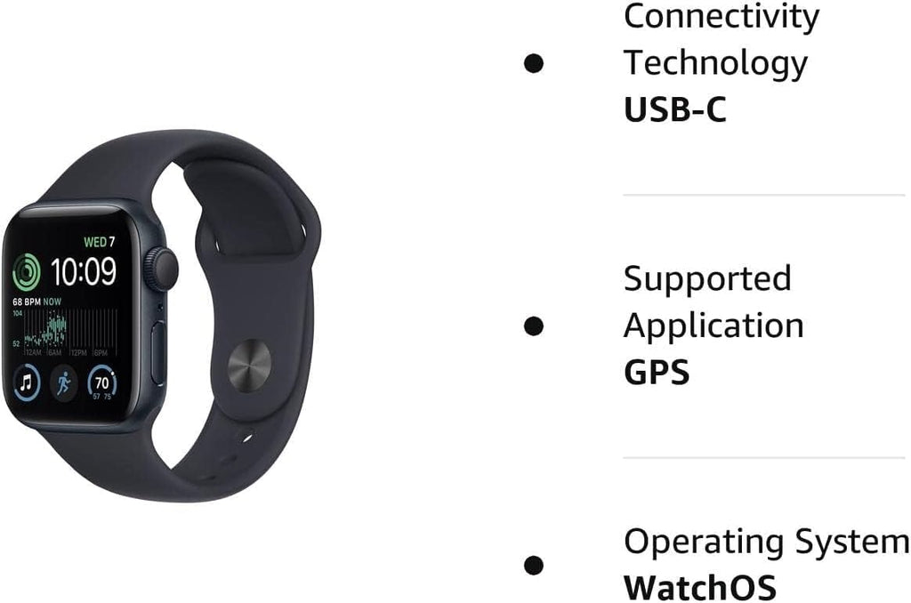 Midnight Aluminum Case with Midnight Sport Band Smartwatch I185102