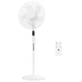 16 inch Quiet Oscillating Pedestal Fan with Adjustable Height & Tilt, White T343963