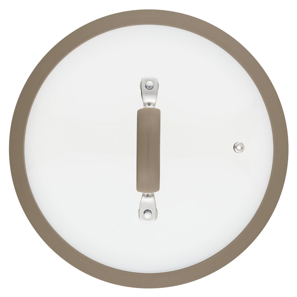 10-Inch Silicone-Rimmed Glass Lid O545716