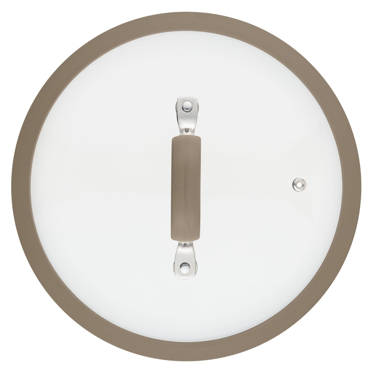 10-Inch Silicone-Rimmed Glass Lid O545716