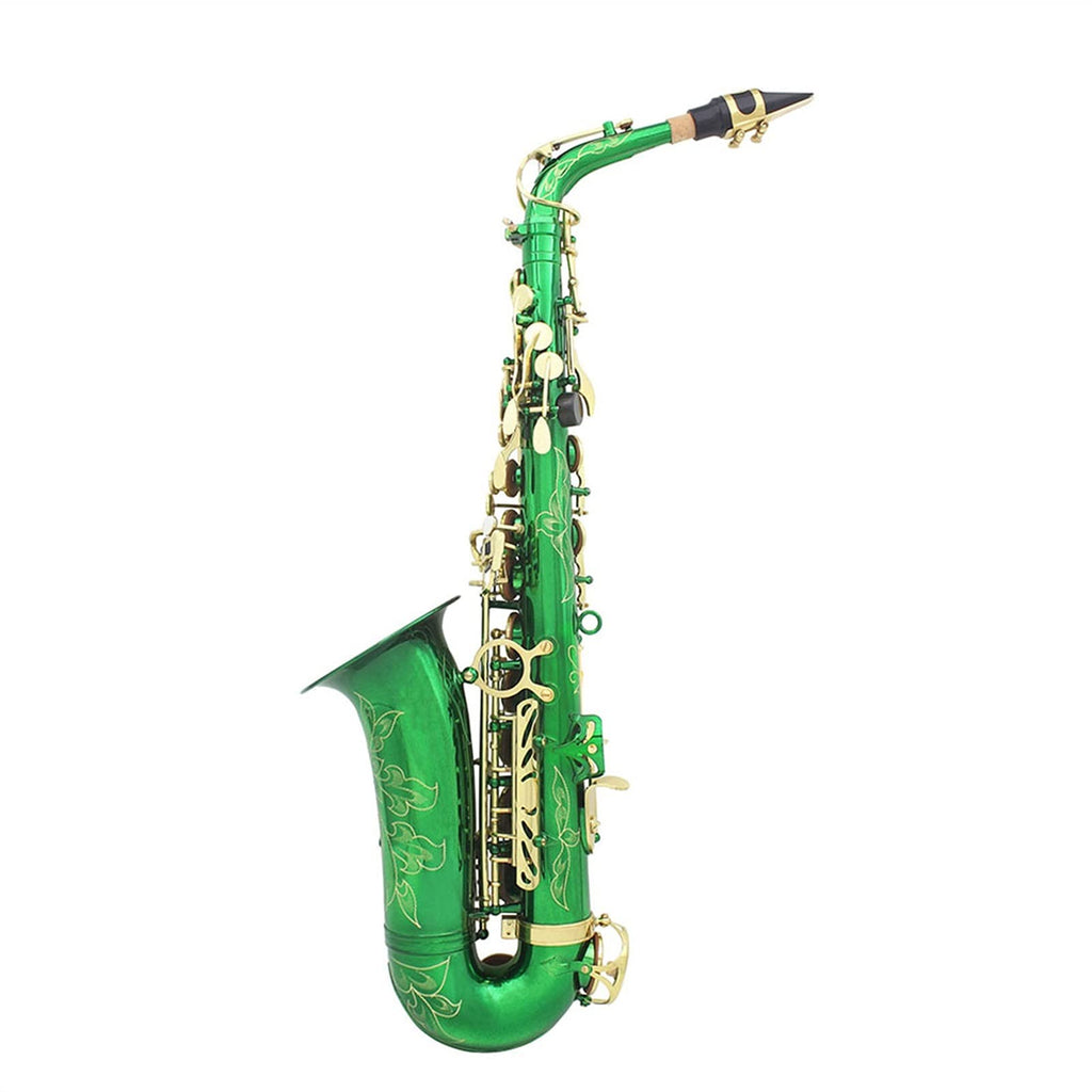 Green Brass Alto Saxophone E965