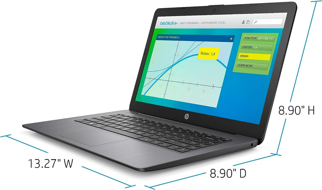 14-inch Laptop, Intel Celeron N4000, 4 GB RAM, 64 GB eMMC, Brilliant Black Z96667