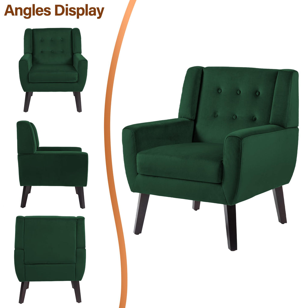 Velvet Accent Chairs Set of 2 B537