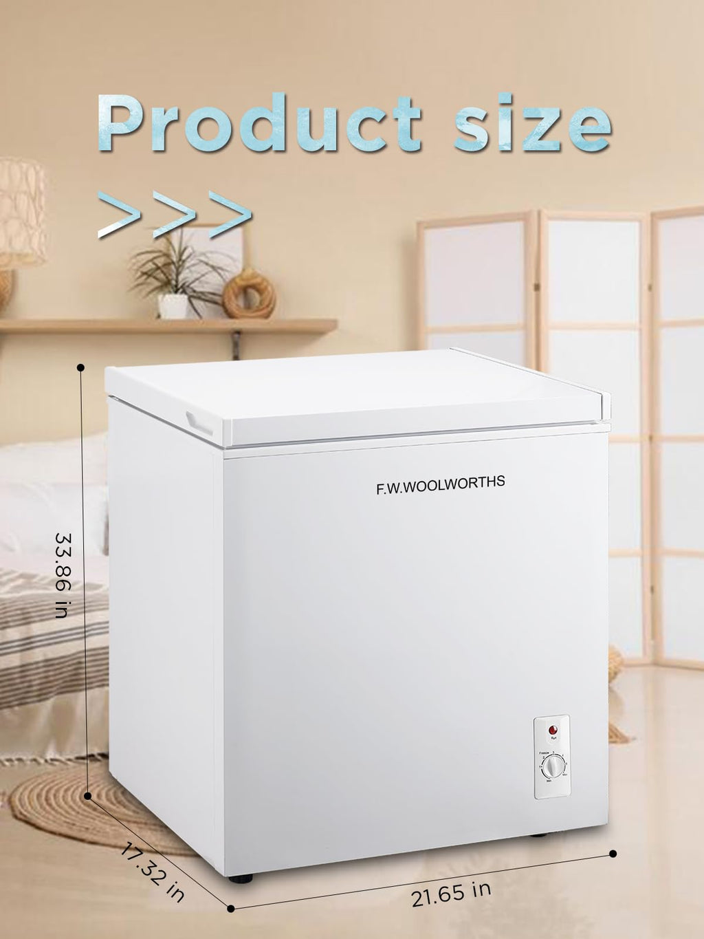 7.0 Cu.Ft Chest Freezer with Removable Basket, White E51535