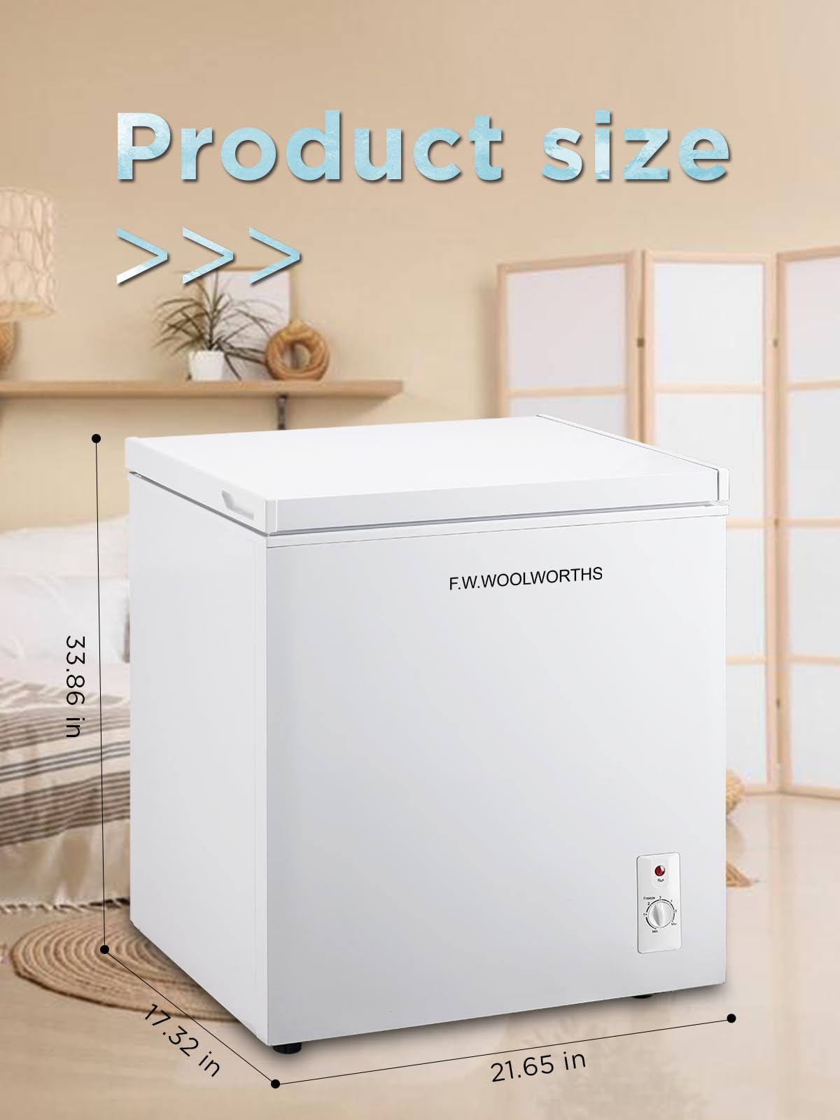 7.0 Cu.Ft Chest Freezer with Removable Basket, White E51535