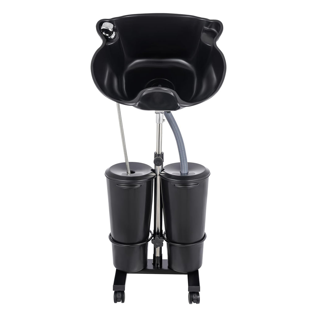 Portable Plastic Shampoo Unit with Electric Pump, 2 Buckets and Drain Hoses A83218