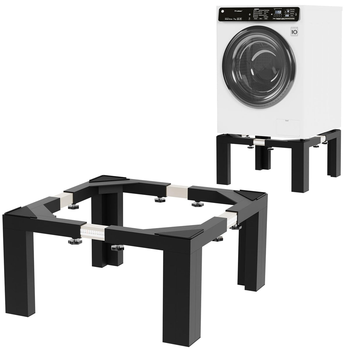 Heavy Duty Adjustable Laundry Pedestal Black K223530