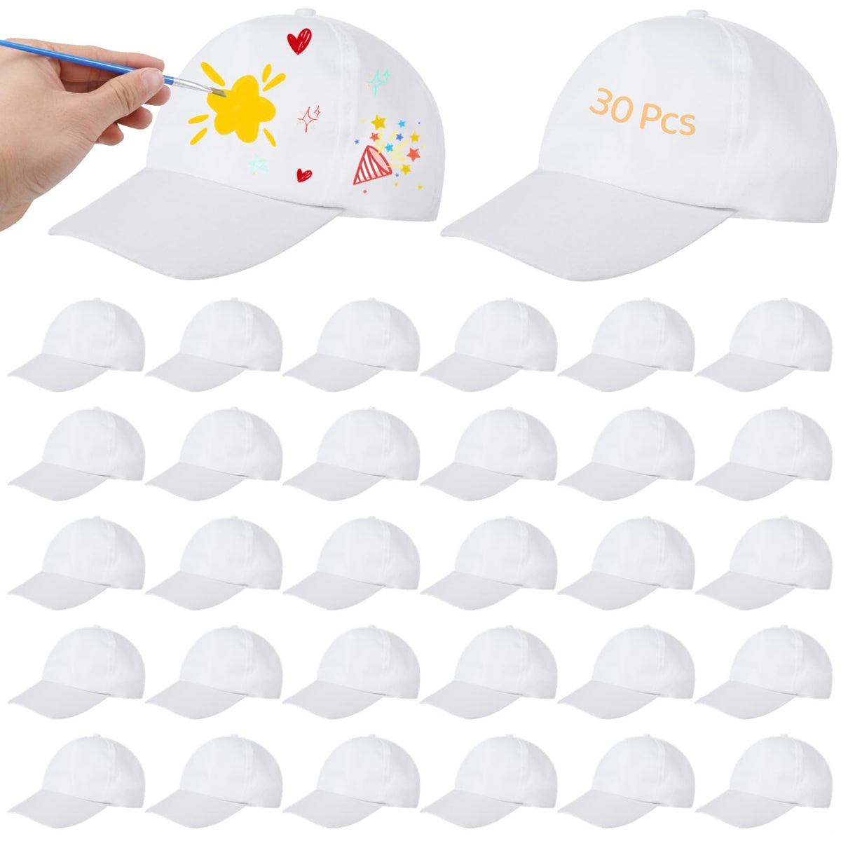 Polyester Adjustable Blank Baseball Caps E94072