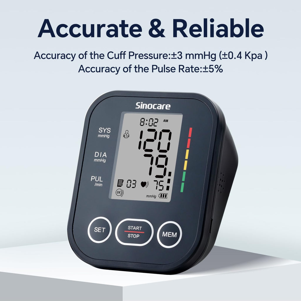 Upper Arm Blood Pressure Monitor with Adjustable Arm Cuff W995