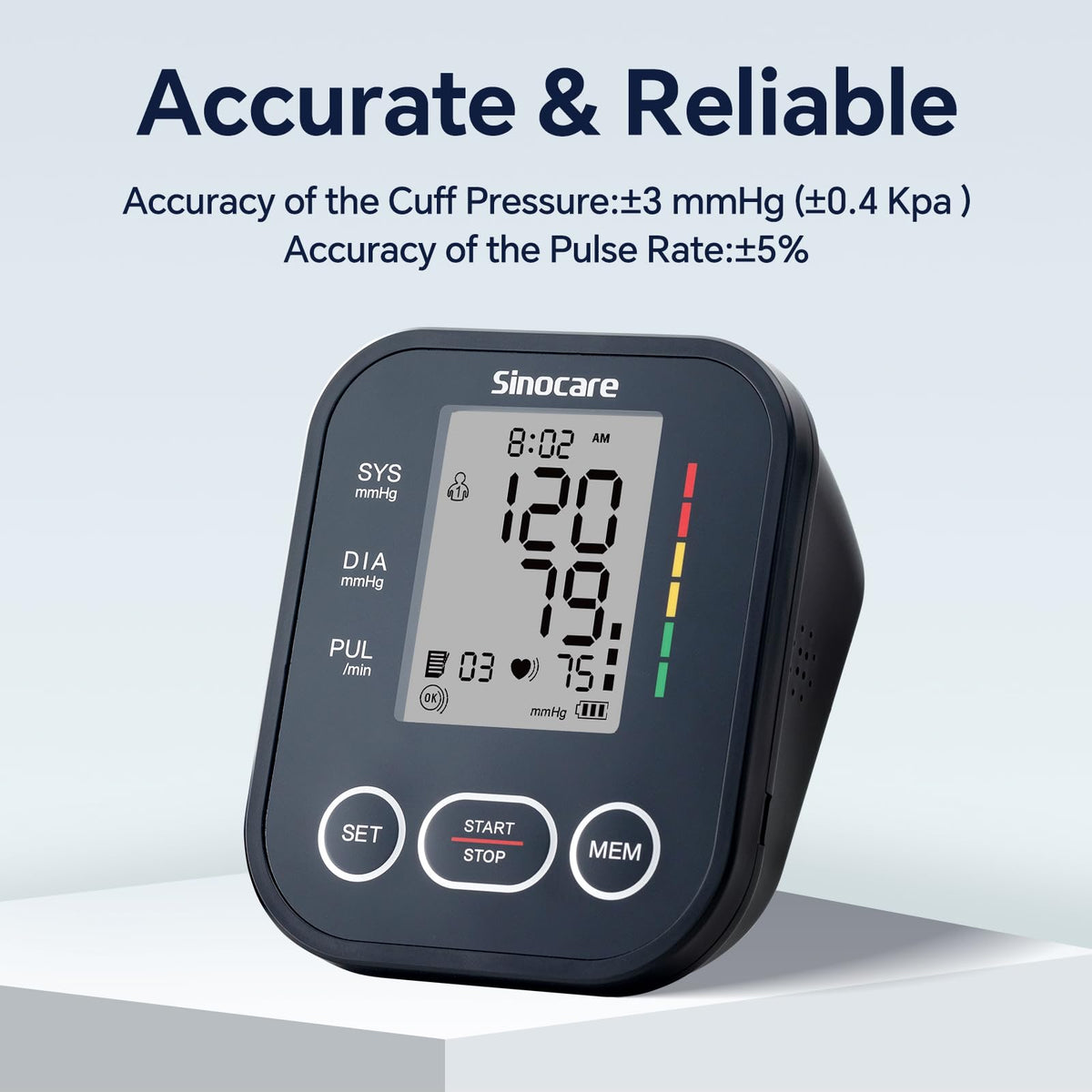 Upper Arm Blood Pressure Monitor with Adjustable Arm Cuff W995