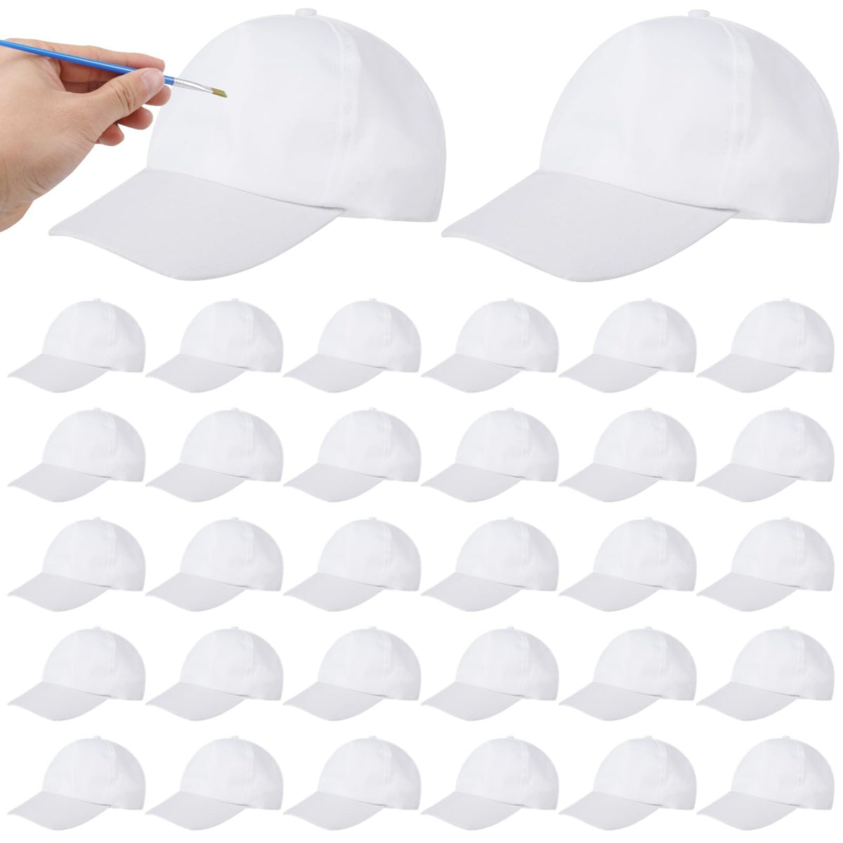 Polyester Adjustable Blank Baseball Caps E94072