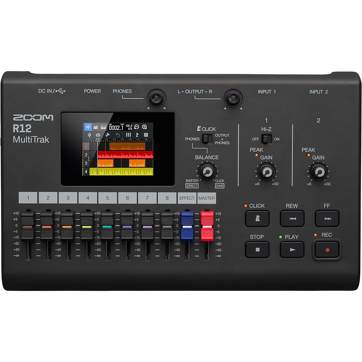 Portable Digital Recorder and Control Surface with Studio Monitor Headphones R609