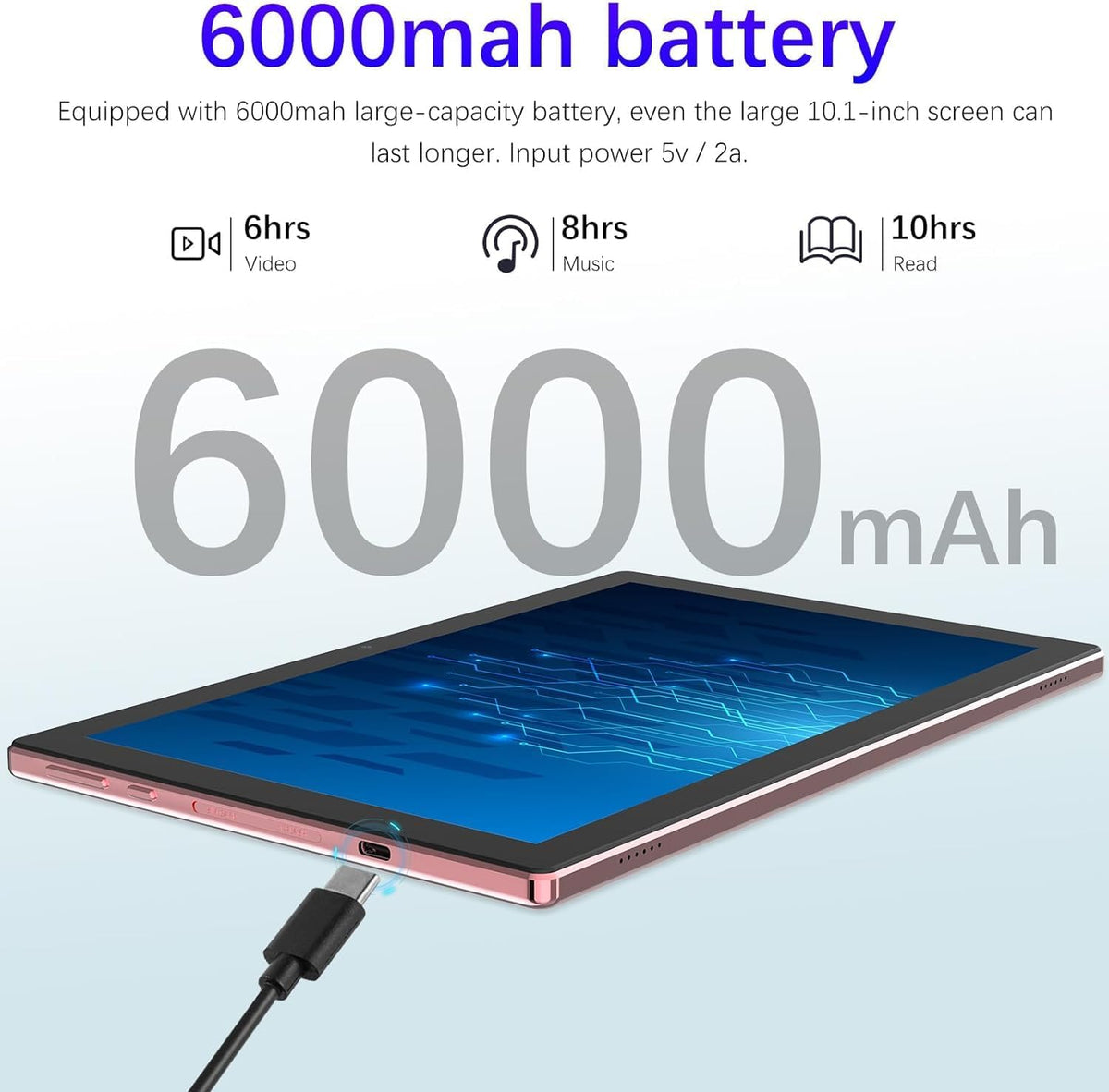 10 Inch Android Tablet with Keyboard 8GB+64GB Z984