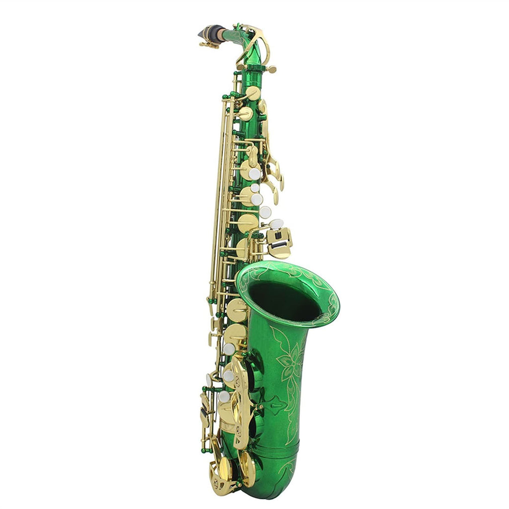 Green Brass Alto Saxophone E965