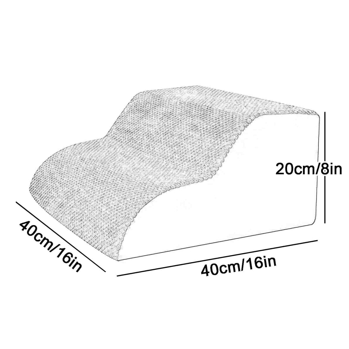 Non-Slip High Density Foam Pet Stairs V50364