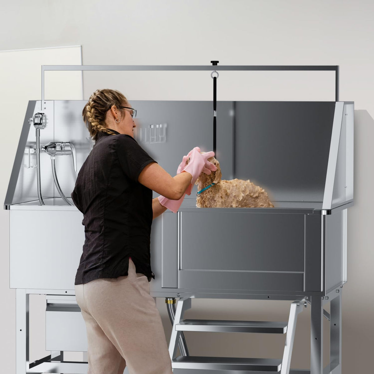 46" Stainless Steel Dog Wash Station C760