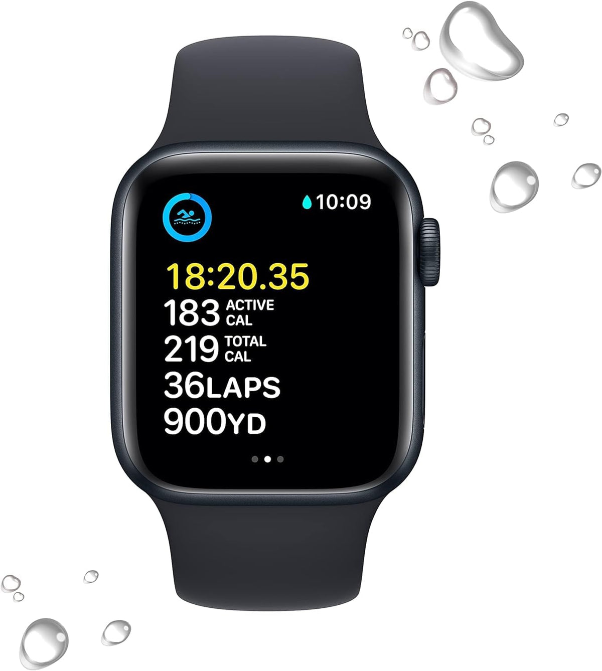 Midnight Aluminum Case with Midnight Sport Band Smartwatch I185102