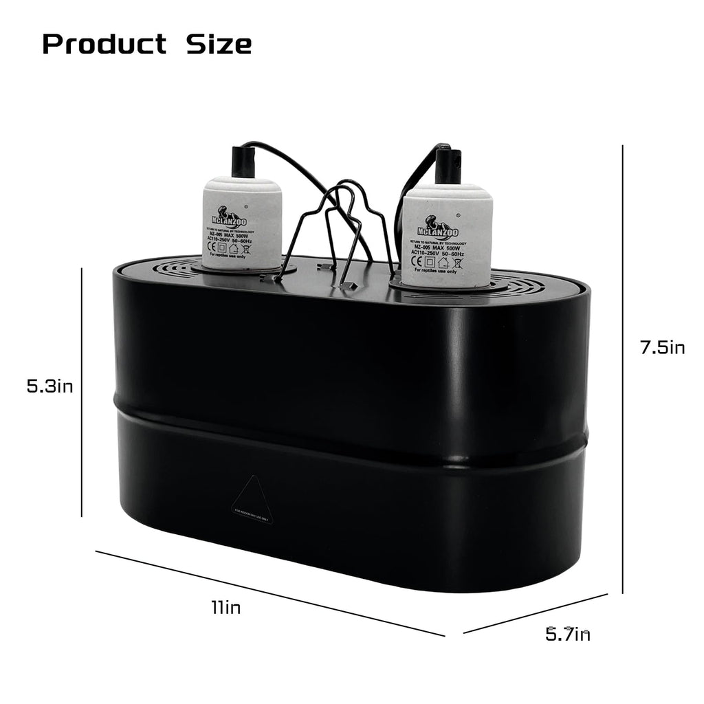 Dual Reptile Light Fixture Deep Dome 150W T4619