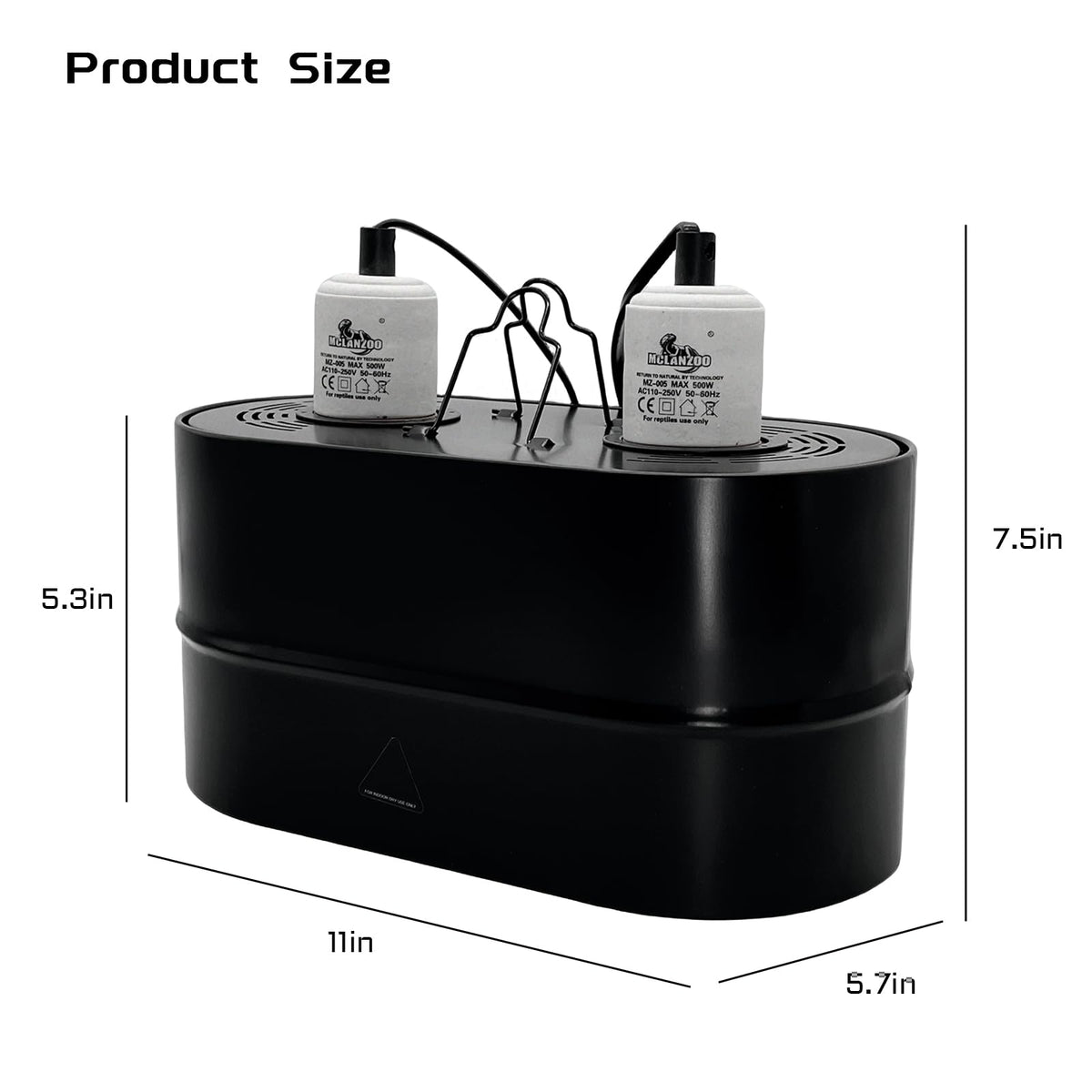 Dual Reptile Light Fixture Deep Dome 150W T4619