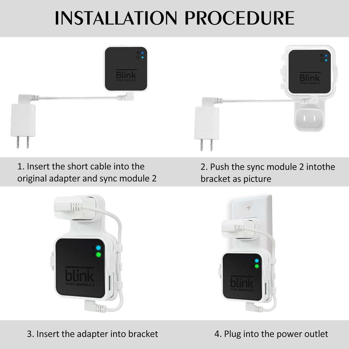 Wall Mount Bracket with Short Cable P95226