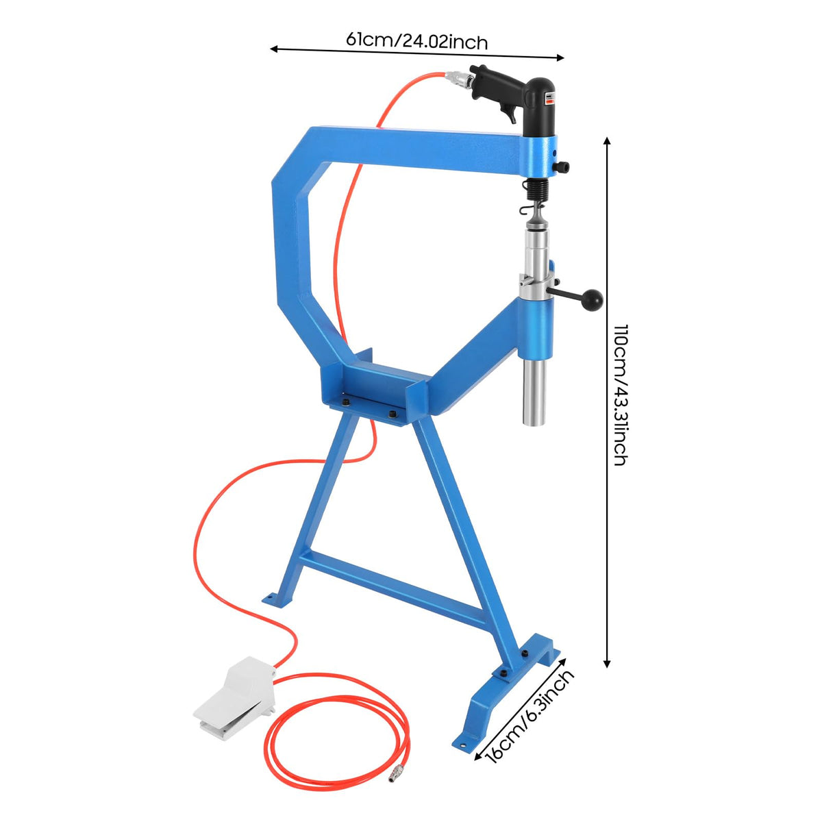 Pneumatic Planishing Hammer with Stand & Pedal G989785