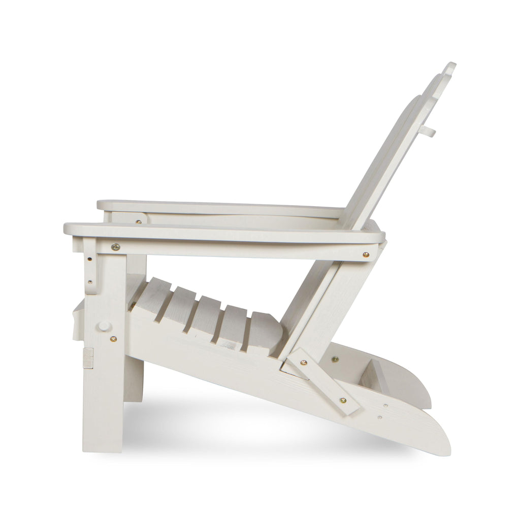 Eggshell White Wooden Outdoor Folding Chair Y9059