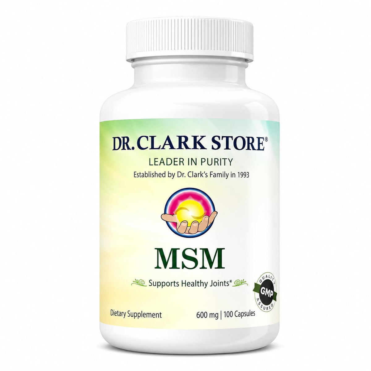 MSM Supplement 600mg 100 Gelatin Capsules H622