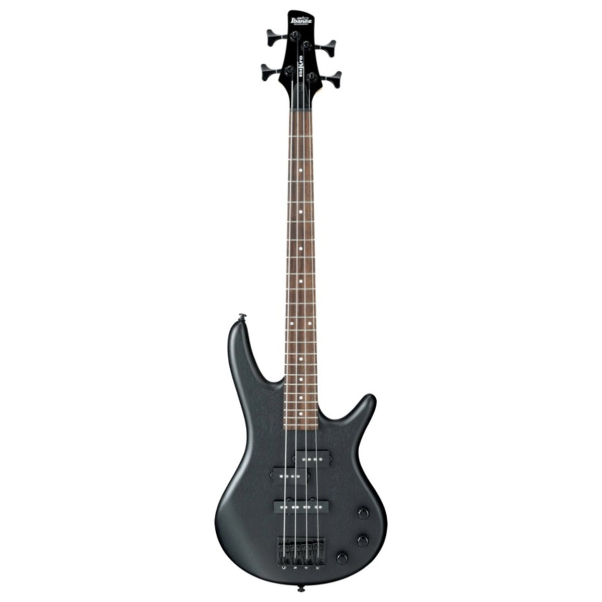 Weathered Black Electric Bass Guitar J2566
