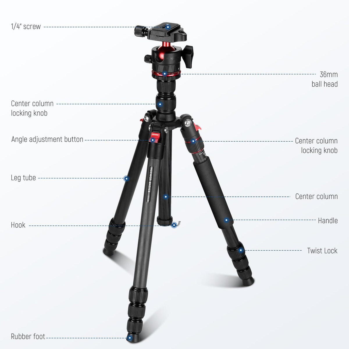 Carbon Fiber Travel Tripod Monopod B31846