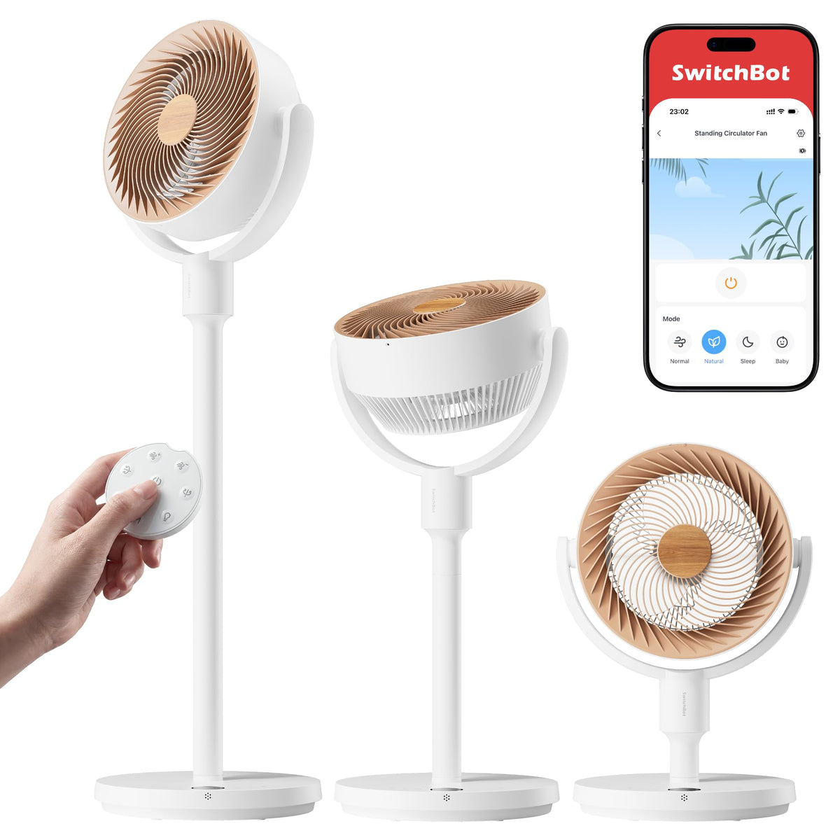 Rechargeable Oscillating Standing Fan Q975763