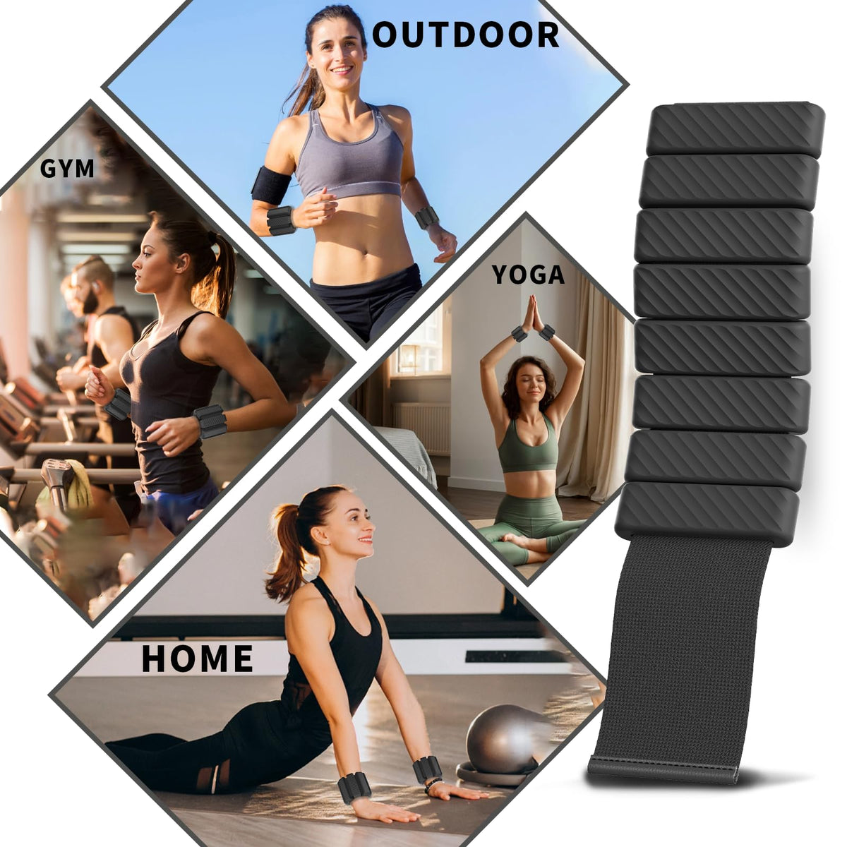 Adjustable Wrist & Ankle Weights Set of 2 N7327