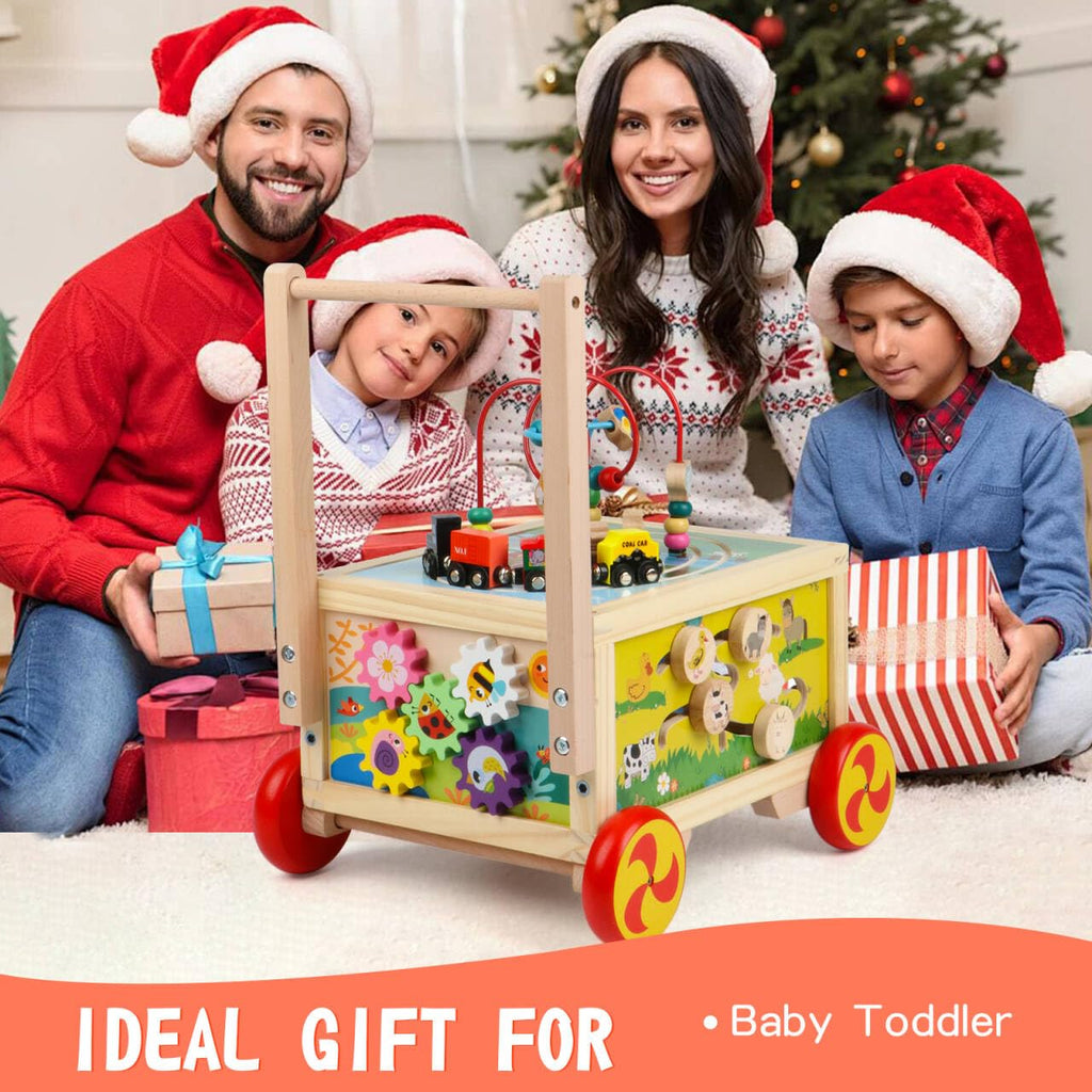 Wooden 7-in-1 Activity Cube E5885