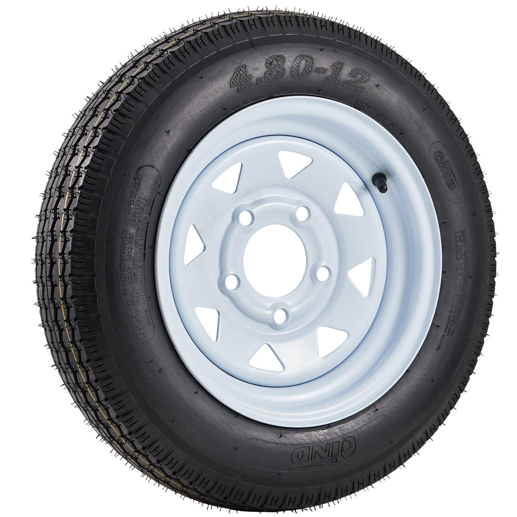 2 Pack 4.80-12 Trailer Tires with 12 inch Rims I270729