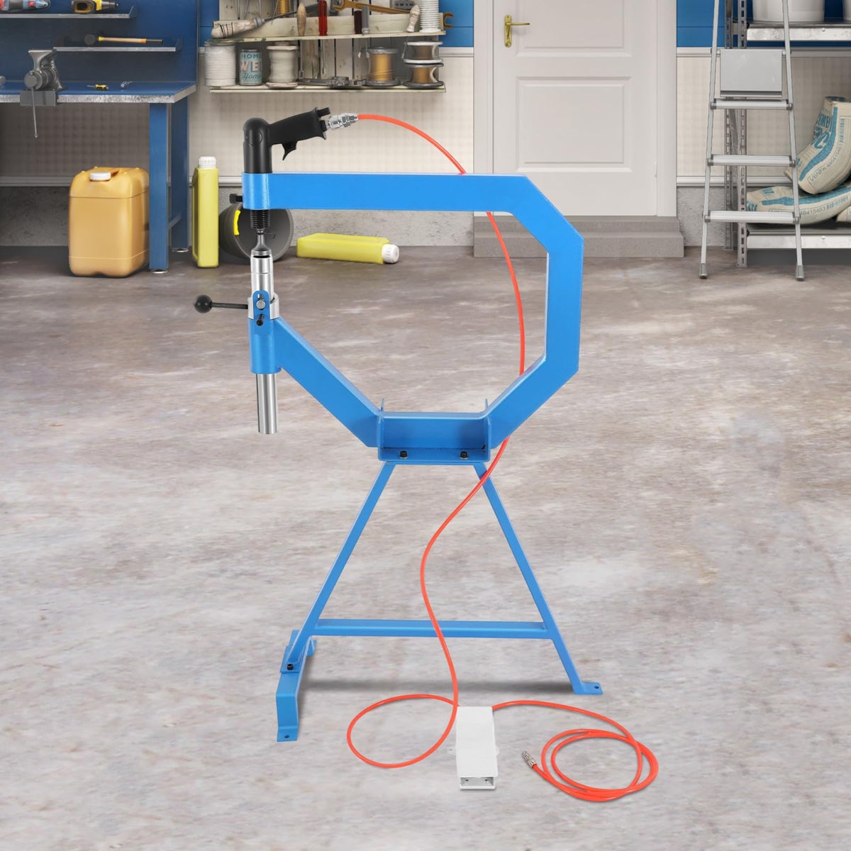 Pneumatic Planishing Hammer with Foot Pedal & Steel Stand A446788