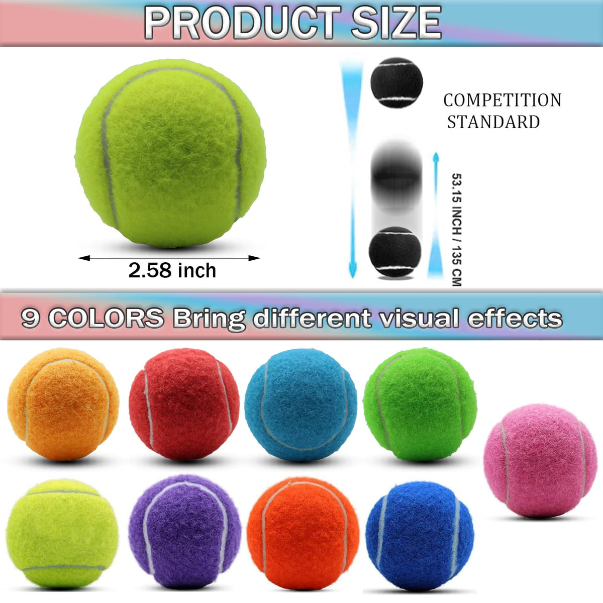 20 Pack Tennis Balls with Mesh Bag T805598