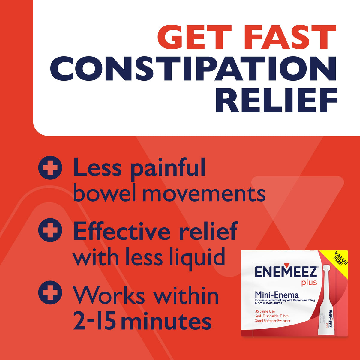 Docusate Sodium Benzocaine Mini Enema 35 Count H48161