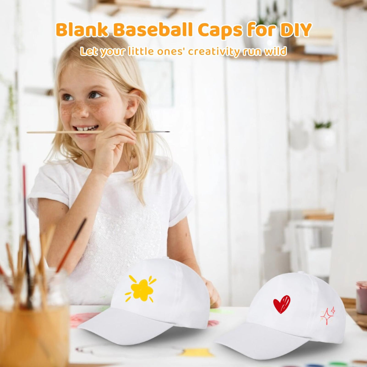 Polyester Adjustable Blank Baseball Caps E94072