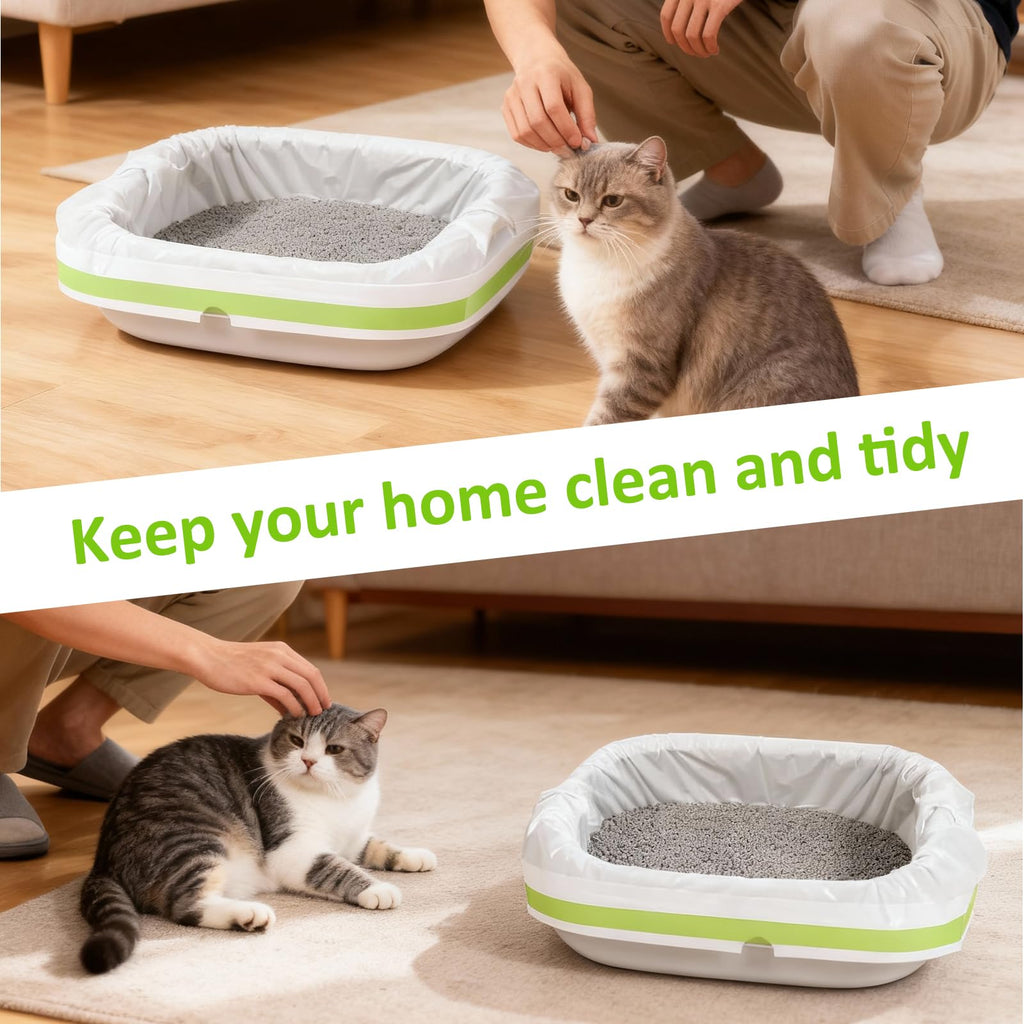 84PCS Sifting Cat Litter Box Liners with Holes, 31 x 18 Inch U466656