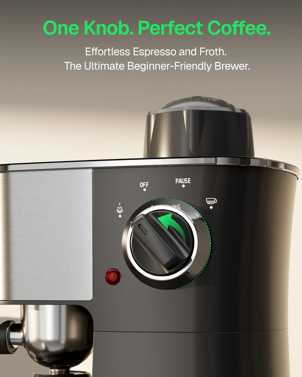 3.5Bar Stainless Steel Espresso Machine with Milk Frother E970179