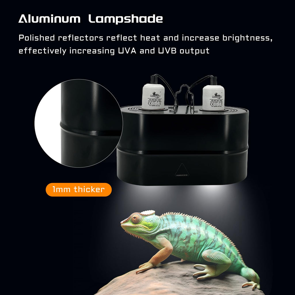 Dual Reptile Light Fixture Deep Dome 150W T4619