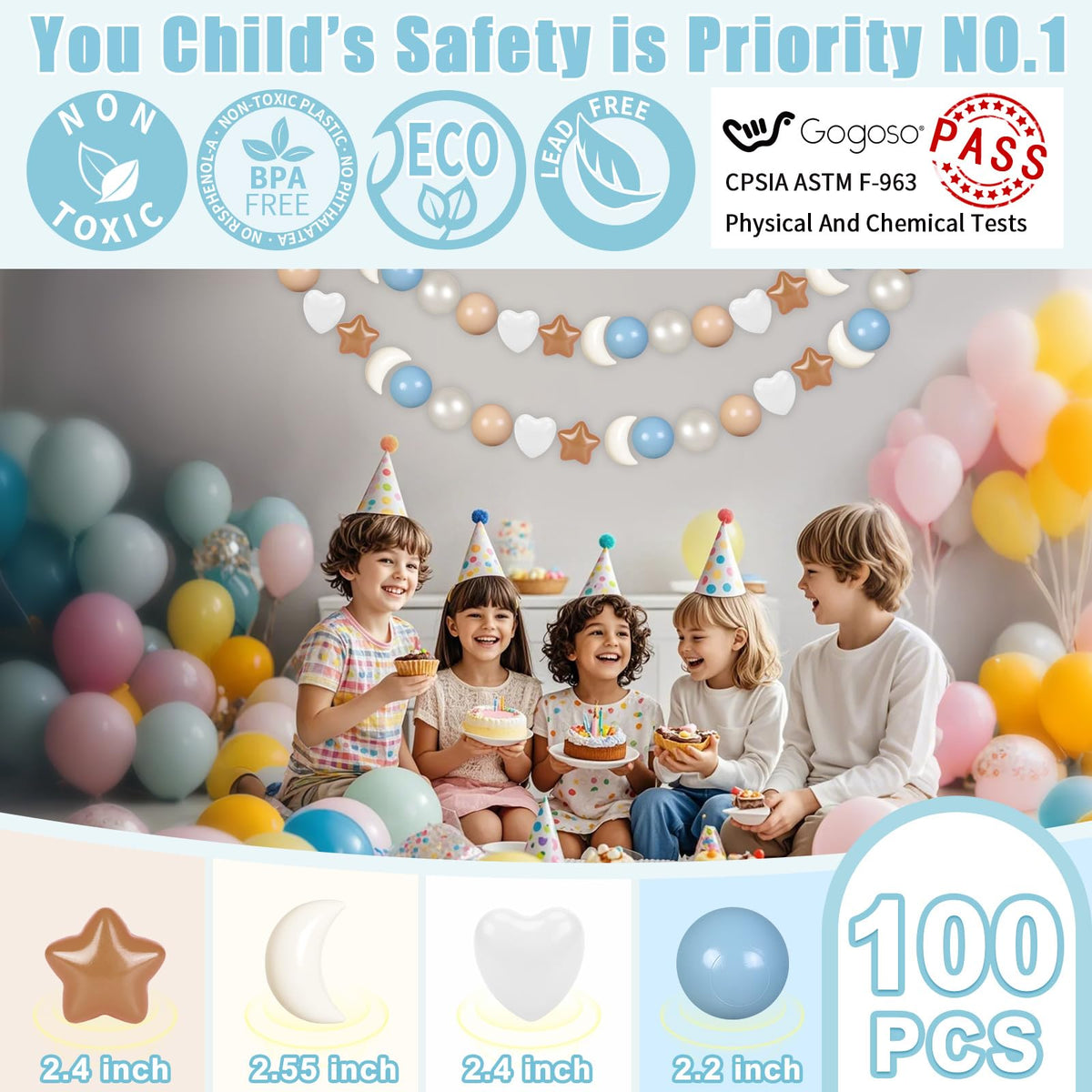 100 200 500 1000 Crush Proof Bpa Free Ball Pit Balls P482065