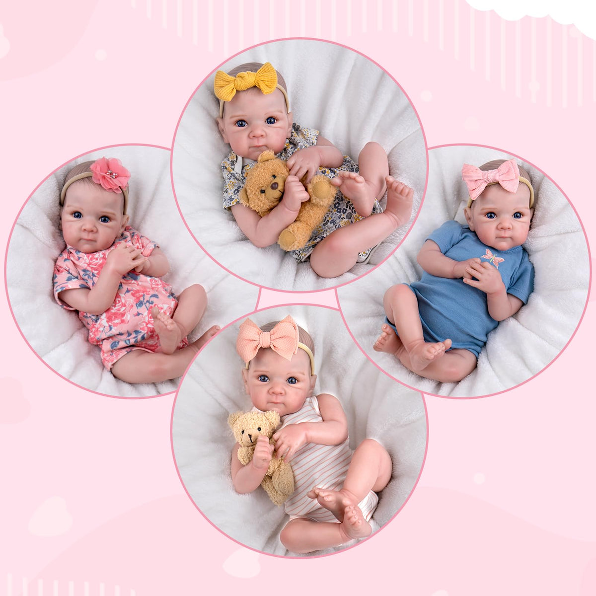 Reborn Baby Dolls with Poseable Limbs U3289