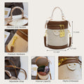 Crossbody Cylinder Bag Vegan Leather H6021